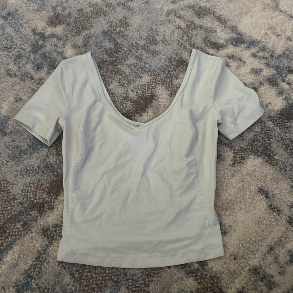 Women's White Short Sleeve Top